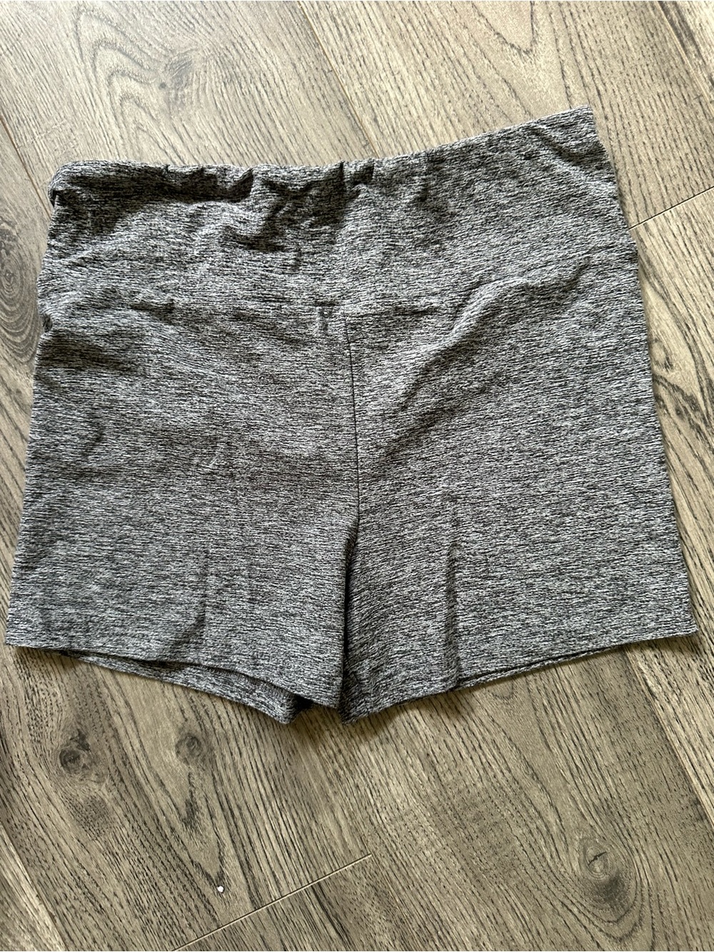 No Boundaries Heather Gray Knit Bike Shorts